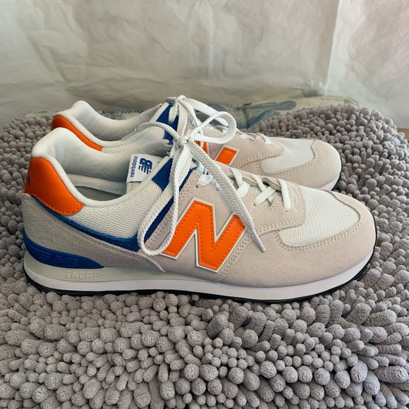 new balance 574 mens orange